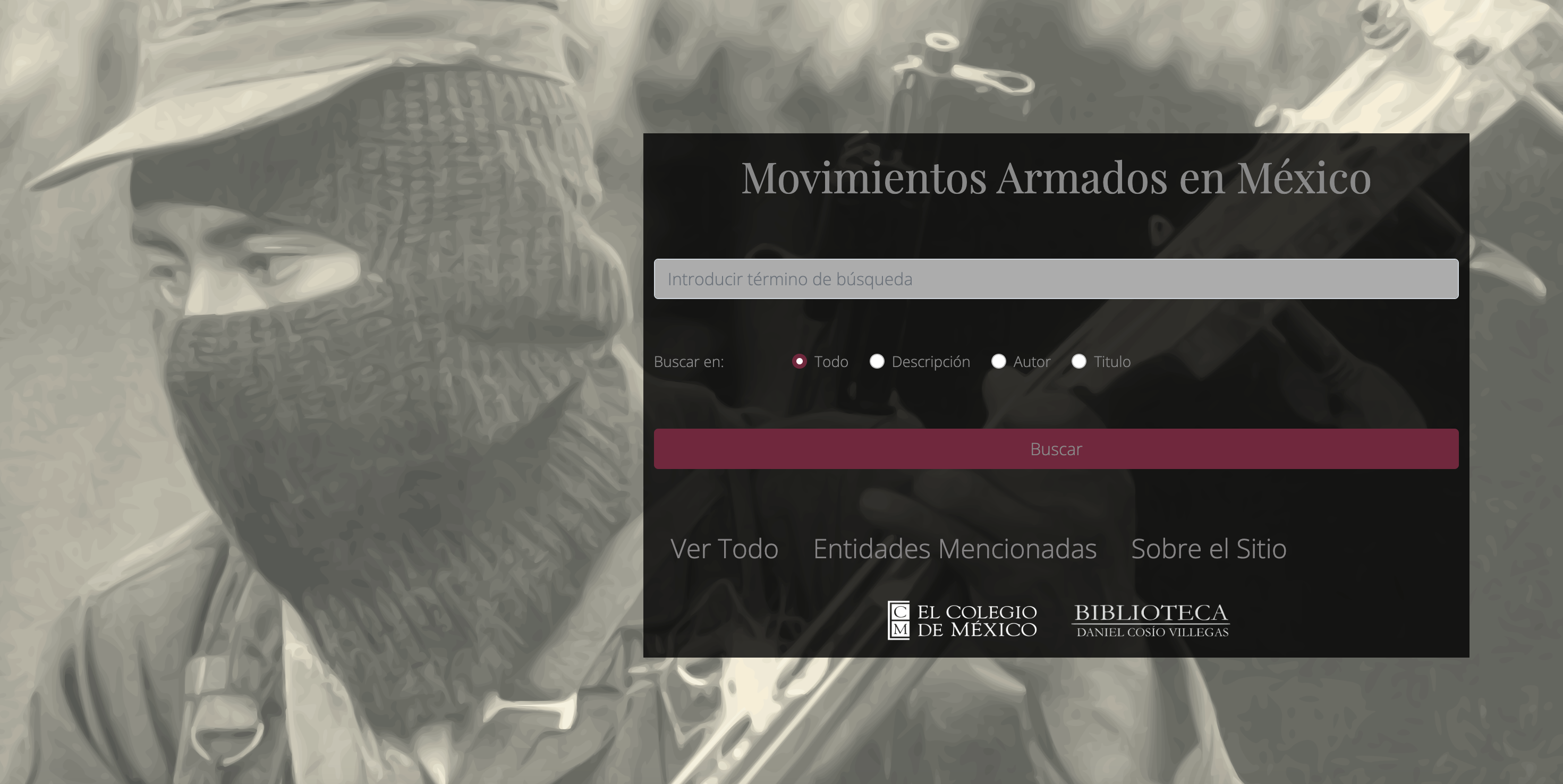 Movimientos Armados interface screenshot