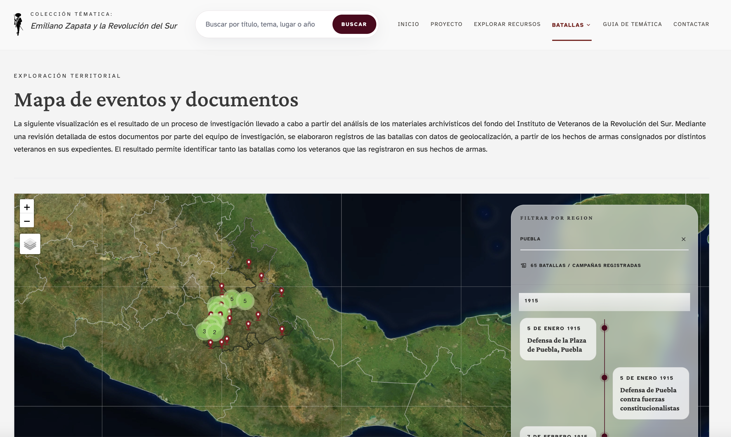 Zapata Vive interface screenshot